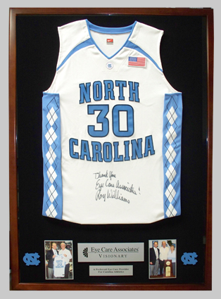 UNC Basketball Jersey Plaque