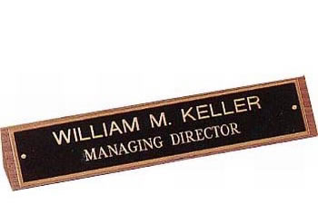 desk nameplate