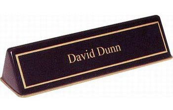desk nameplate