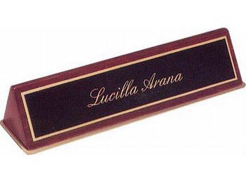 desk nameplate