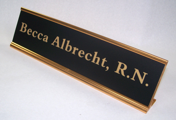 desk nameplate