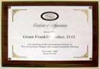 Certificate Plaque