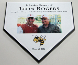 Color Home Plate Plaque